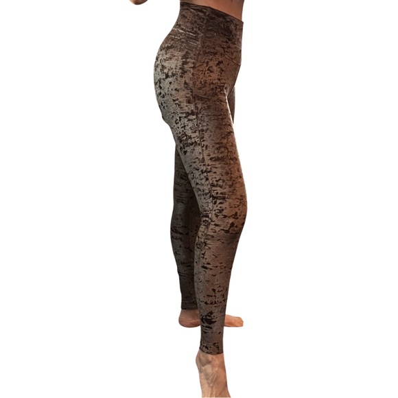 Lululemon H/R leggings Wunder Under, special edition Coffee Press Crushed Velvet - Picture 7 of 13